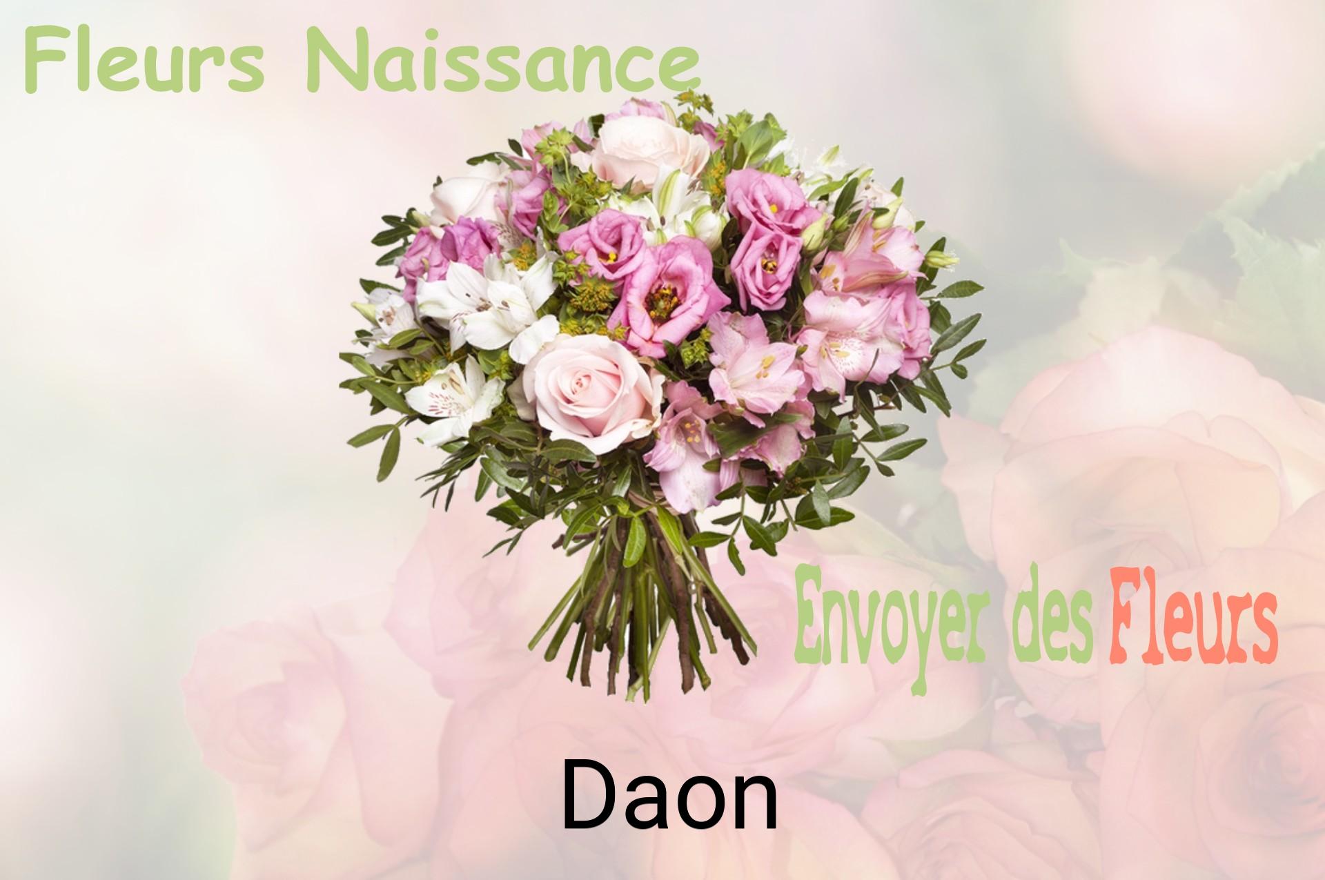 Bouquet de fleurs de naissance livré à Daon